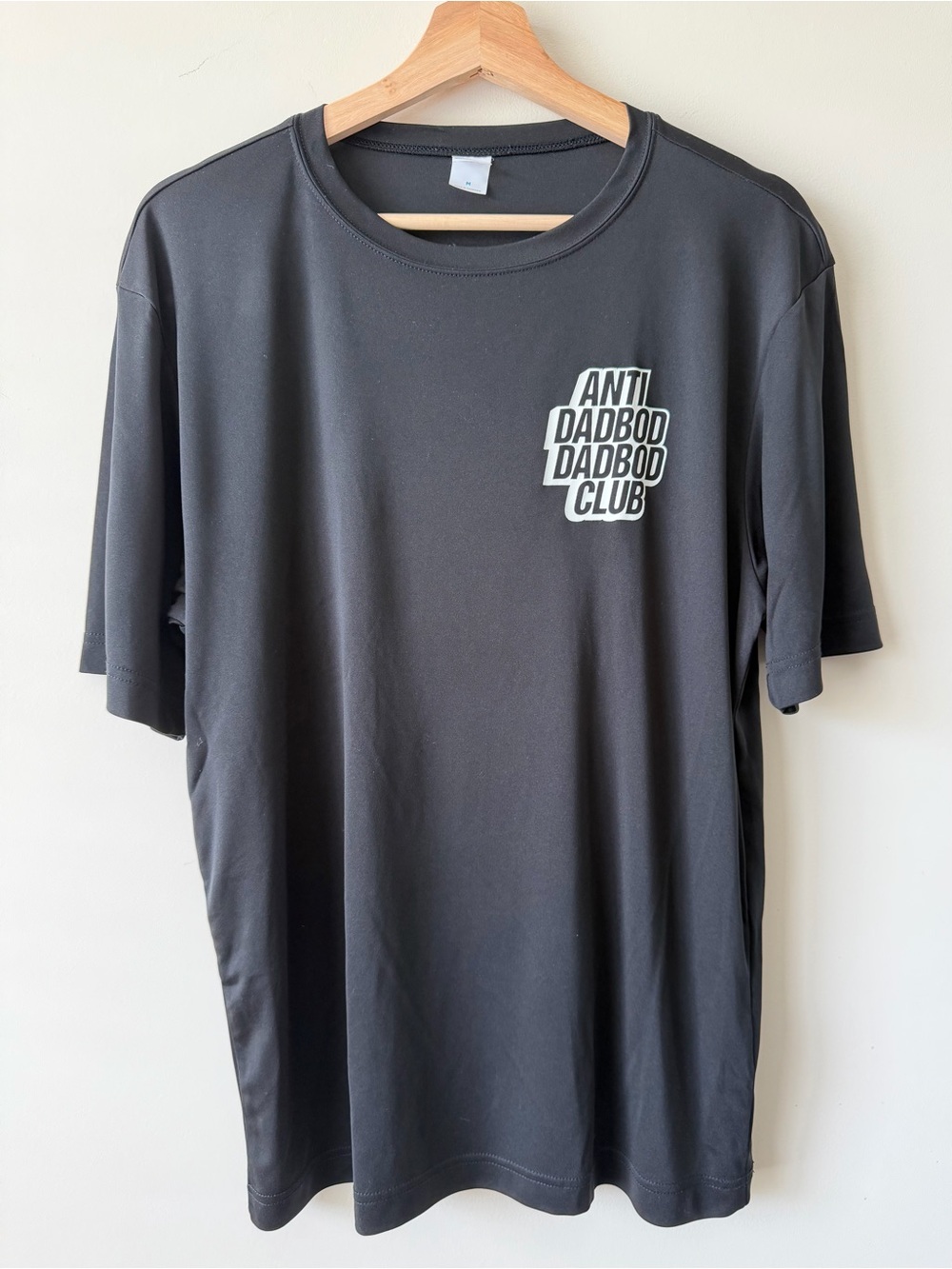 Anti Dadbod Club Men's Black Graphic T‑Shirt